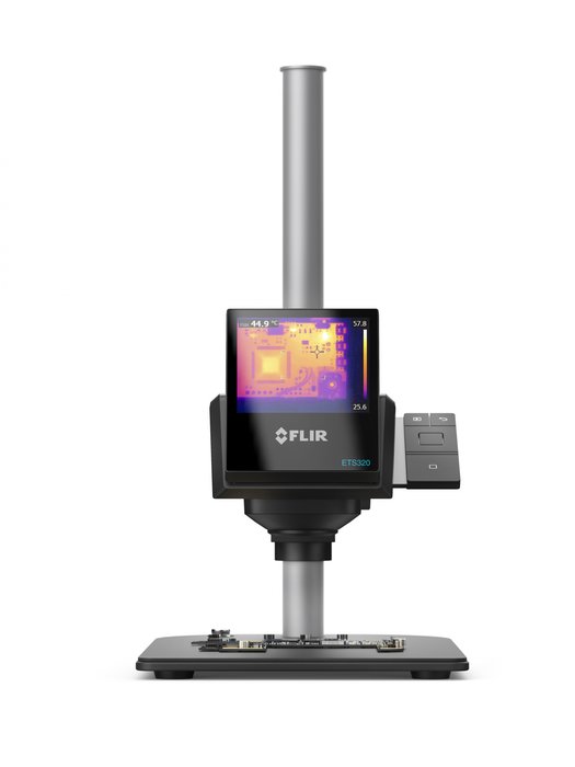 FLIR Systems lanza la cámara termográfica FLIR ETS320 para desarrollo y pruebas de componentes electrónicos  Solución diseñada para pruebas y diagnósticos de laboratorio más eficaces